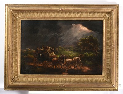 Lot 1077 - Circle of Henry Alken (19th century) A stage...