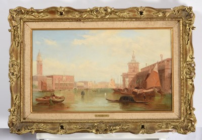 Lot 1120 - Alfred Pollentine (1836-1890) Gondoliers on a...