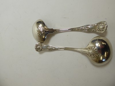 Lot 2273 - A Pair of George II Silver Sauceboats