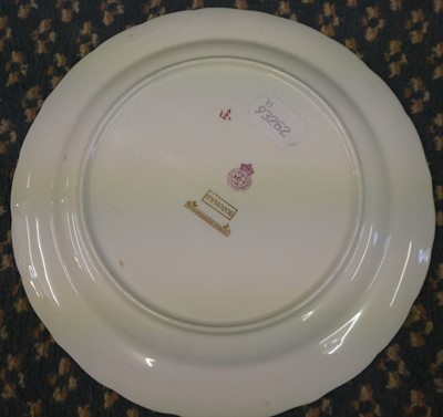 Lot 25 - A Royal Worcester Vitreous China Game Service,...
