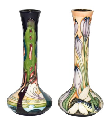 Lot 267 - Two modern Moorcroft vases, New Dawn and...