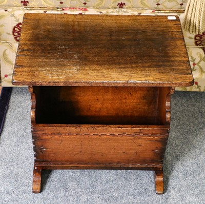 Lot 1237 - A Titchmarsh & Goodwin oak magazine table,...