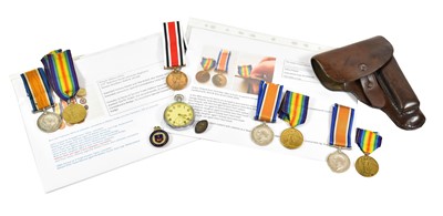 Lot 3040 - Two First World War Pairs of Medals, each...