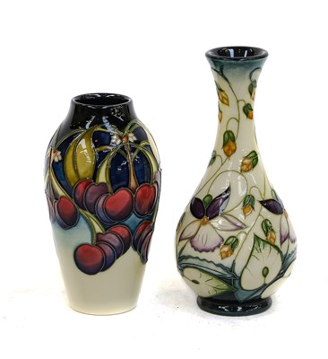 Lot 273 - Two modern Moorcroft vases, Mediterranean...