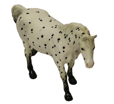 Lot 1132 - Beswick Appaloosa Stallion (spotted walking Pony)