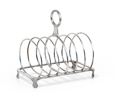Lot 2018 - A George IV Silver Toastrack