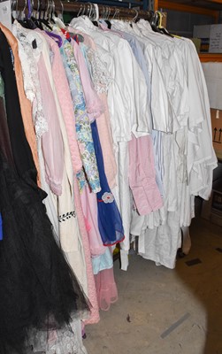 Lot 1085 - Assorted gents shirts, white canvas coats,...