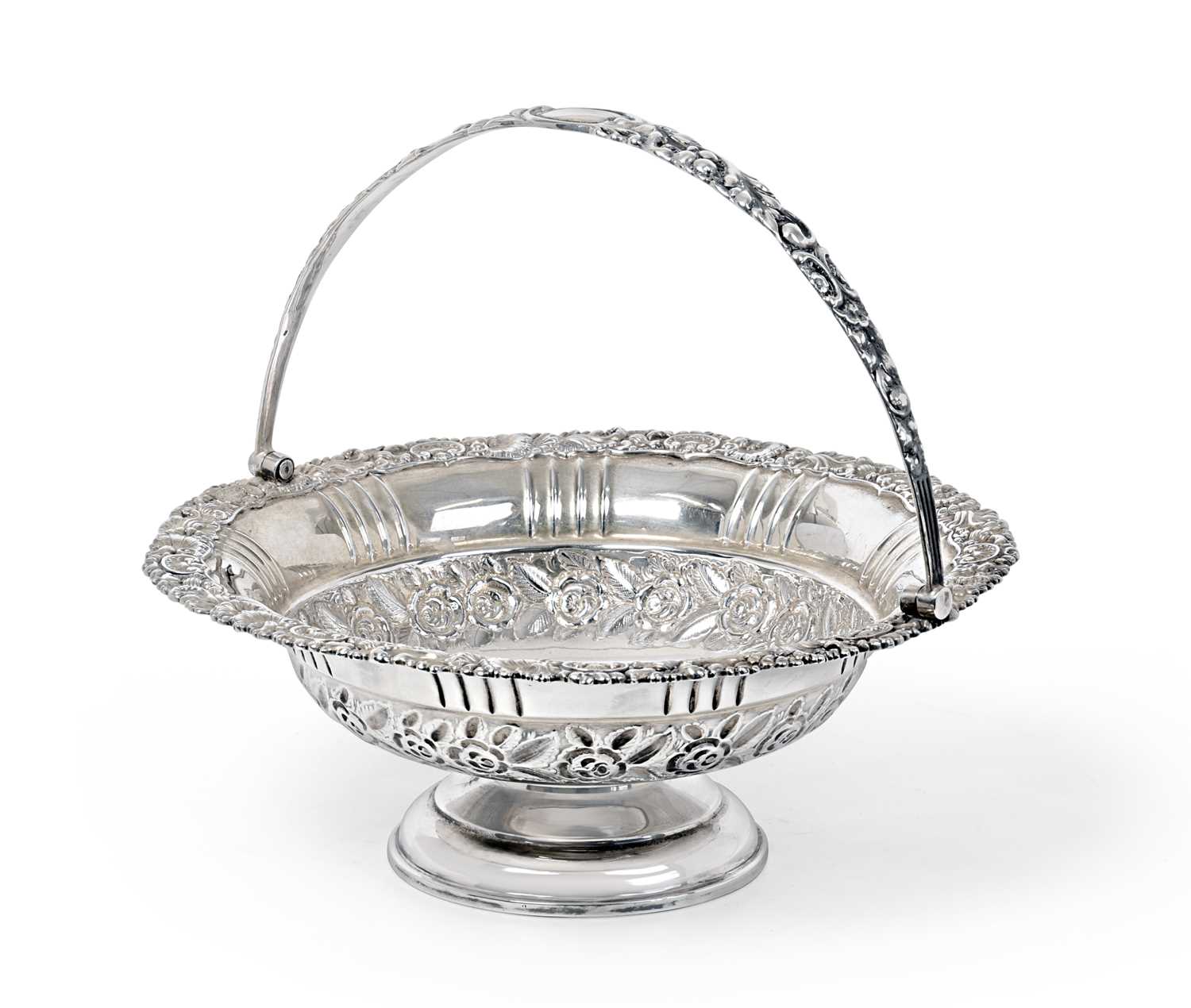 Lot 2099 - A Victorian Silver Basket