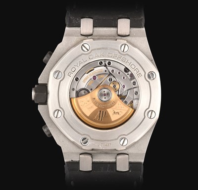 Lot 2113 - Audemars Piguet: A Fine Stainless Steel Automatic Calendar Chronograph Wristwatch