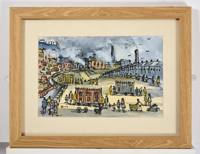 Lot 1053 - Eric H Hill (1921-2021) "Pit Row and Pigeon...