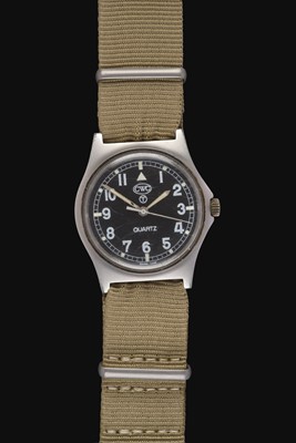 Lot 2221 - CWC: A British Military Stainless Steel Centre Seconds Wristwatch