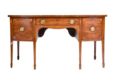 Lot 599 - A George III Mahogany, Tulipwood-Banded and...