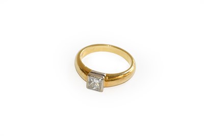 Lot 196 - A diamond solitaire ring, stamped '18CT',...