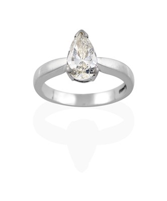 Lot 2427 - A Platinum Diamond Solitaire Ring