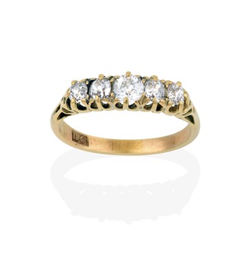 Lot 2282 - A Diamond Five Stone Ring