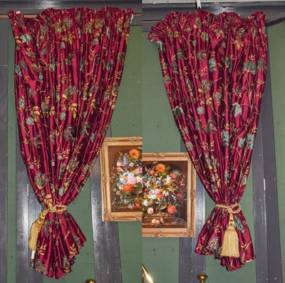 Lot 1271 - A pair of curtains by Colefax and Fowler, drop...