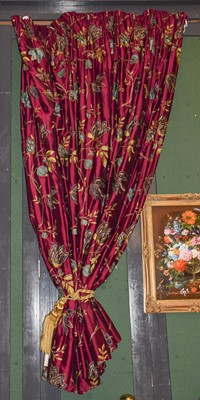 Lot 1271 - A pair of curtains by Colefax and Fowler, drop...