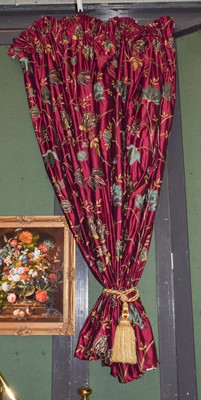 Lot 1271 - A pair of curtains by Colefax and Fowler, drop...