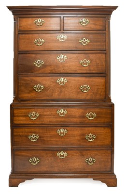 Lot 292 - A George III Mahogany Straight-Front and...