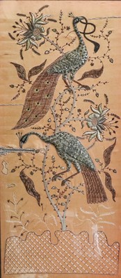 Lot 1250 - An early 20th century Eastern textile panel...