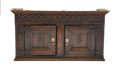 Lot 238 - A 17th Century Joined Oak Wall-Mounted...