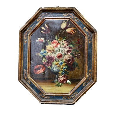 Lot 1212 - Manner of Verelst Still life of flowers in a...