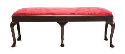 Lot 396 - A George II Style Mahogany Window Seat or...