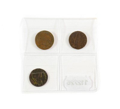 Lot 2027 - 3 x Charles II Farthing 1672, comprising: 2 x...