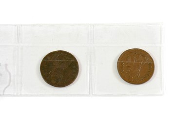 Lot 2028 - 2 x Charles II Farthing 1673, Peck 522 VF; and...