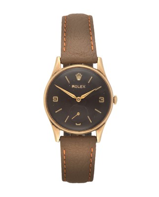 Lot 2112 - Rolex: A 9 Carat Gold Wristwatch