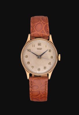 Lot 2264 - Tissot: A 9 Carat Gold Centre Seconds Wristwatch