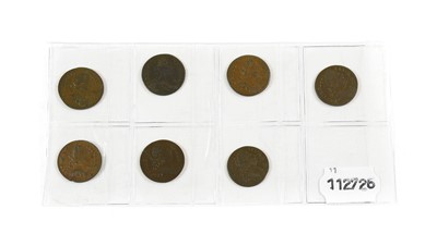 Lot 2035 - 7 x George III Farthings, First Issue Type...