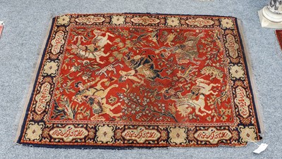 Lot 1119 - Afghan Baluch rug, the field with three Salor...