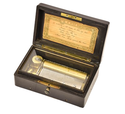 Lot 75 - An Early Cylinder 'Cartel' Cylinder Musical Box, By CP&C