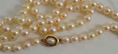 Lot 194 - A cultured pearl necklace