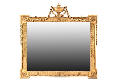 Lot 836 - A 20th Century Giltwood Overmantel Mirror, in...