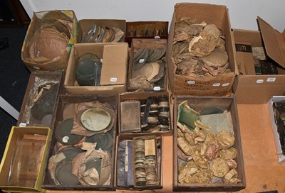 Lot 402 - A large quantity of clock and watch mineral...