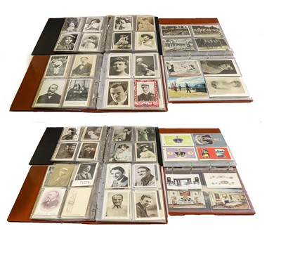 Lot 220 - Three albums holding a selection of cards of...