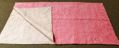 Lot 1267 - Late 19th-century pink cotton and cream whole...