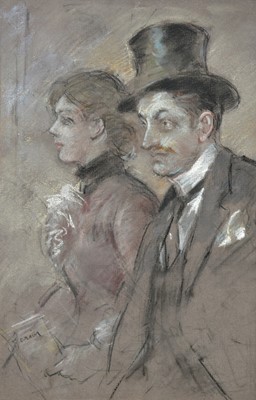 Lot 467 - Attributed to Jean-Louis Forain (1852-1931)...