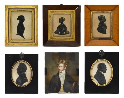 Lot 608 - English School (early 19th century): Miniature...