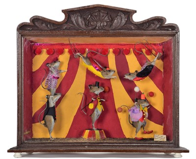 Lot 257 - Taxidermy: Anthropomorphic Circus Mice Diorama,...