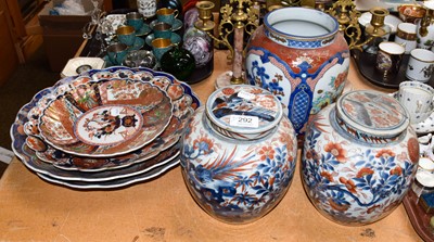 Lot 292 - Two 18th century Chinese blue and white ginger...