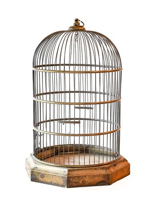 Lot 347 - A Victorian Brass Birdcage, late 19th/early...