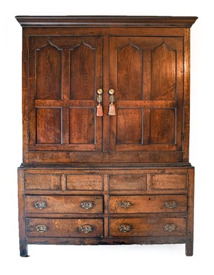 Lot 234 - An Early 18th Century Joined Oak Livery...
