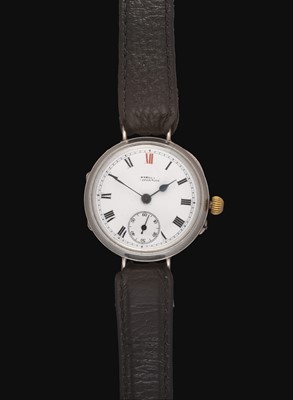 Lot 2201 - A Silver "Trench" Wristwatch