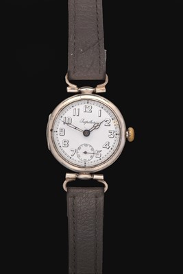 Lot 2271 - Jupiter: A Silver "Trench" Wristwatch