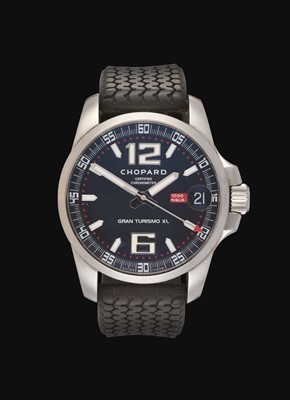 Lot 2123 - Chopard: A Stainless Steel Automatic Calendar Centre Seconds Wristwatch