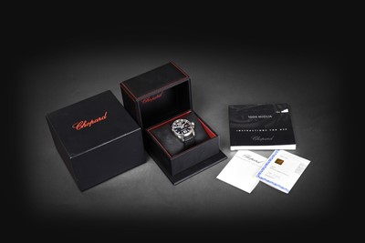Lot 2123 - Chopard: A Stainless Steel Automatic Calendar Centre Seconds Wristwatch