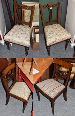 Lot 1206 - Four various 19th century occasional chairs,...